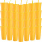 Honeydak 30 Pack Tumbler with Straw and Lid Bulk Cups by Honeydak