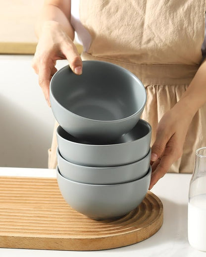 Cereal Bowls Set of 4, 24 oz Bowls - Image 4