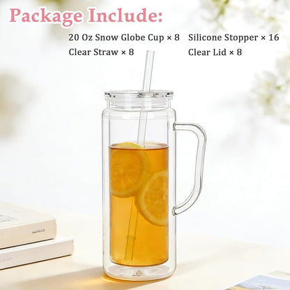 20 Oz Double Wall Acrylic Snowglobe Cups - Image 2