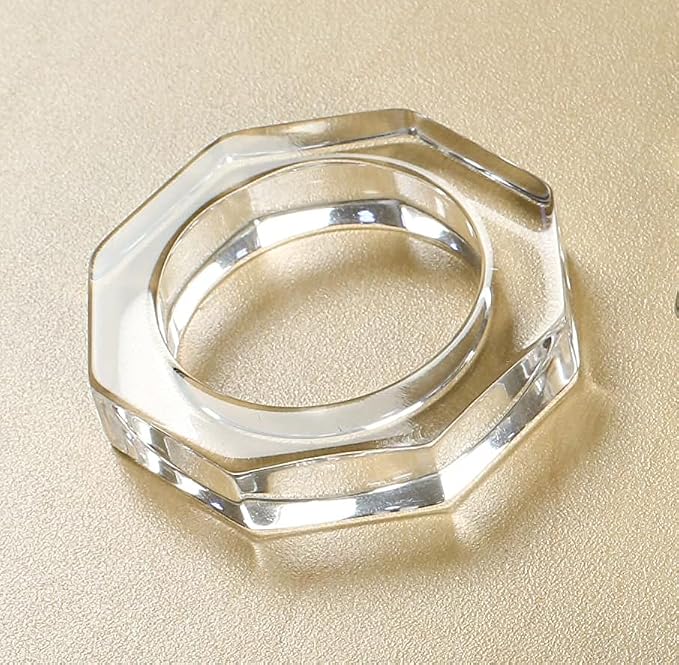 Acrylic Napkin Rings, crystal-clear style, dinner parties & everyday use - Image 4