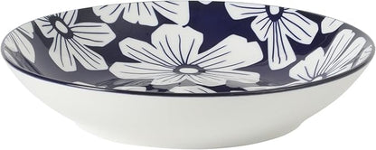 Gibson Home Heritage Sky 4-Piece Pasta Bowl Set, 8 Inch Round Stoneware Bowls - Image 5