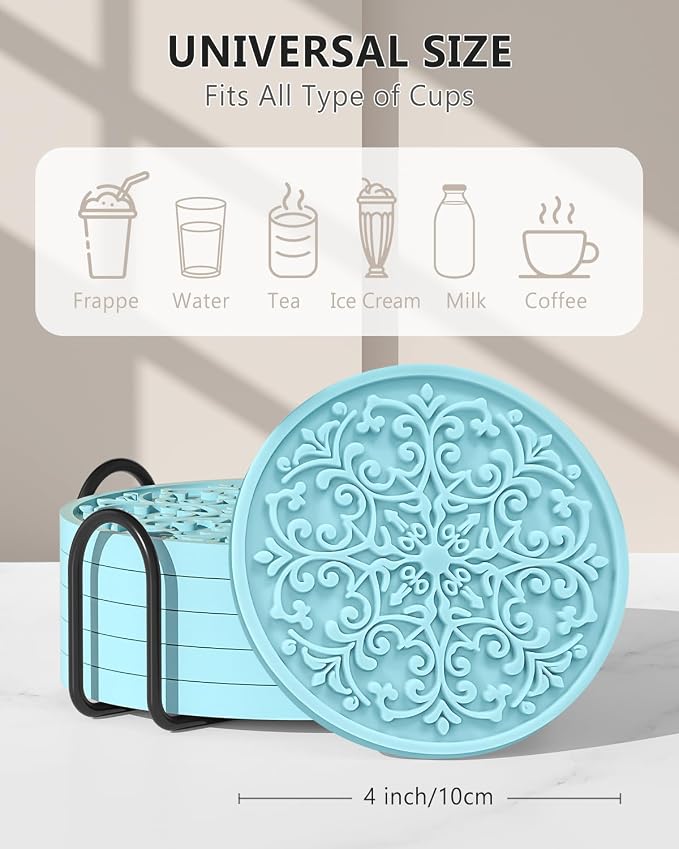 Drink Coasters, Coasters Set of 6 - Image 2