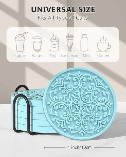 Drink Coasters, Coasters Set of 6 - Image 2