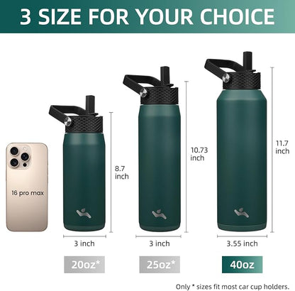 Konokyo 40 oz Insulated Stainless Steel Water Bottle - Image 5