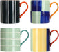 Koja Colorful Hand Painted Ceramic Mugs, 16 oz, Dishwasher Safe | Also by Koja