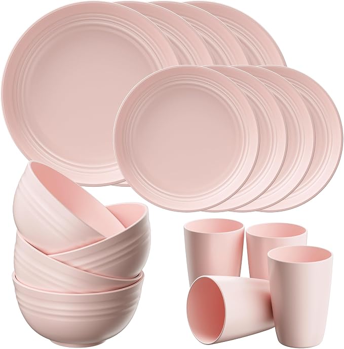 Quatish 32 Piece Plates and Bowls Sets by Quatish