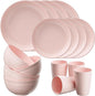 Quatish 24 Piece Plates and Bowls Sets by Quatish