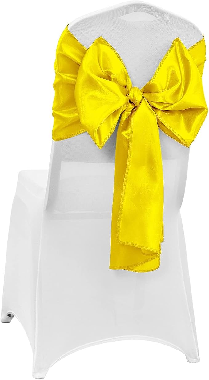 15-Pack Yellow Satin Table Runner 12 x 108 Inch Long Fuchsia Bright and Smooth - Image 6
