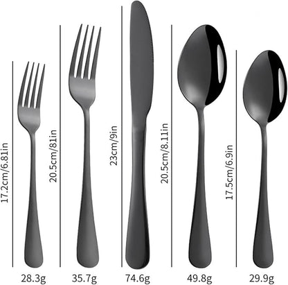 Stainless Steel Customized Flatware Set, Engraving Name Knife Forks Spoon - Image 2