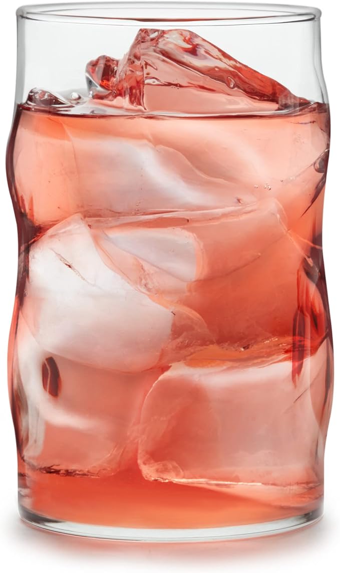 Libbey Lava Tumbler Drinking Glasses, All Purpose, Molten Groove Glasses Set of - Image 7