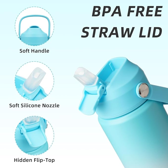 BJPKPK 18oz Insulated Water Bottle, Stainless Steel Bottle - Image 2
