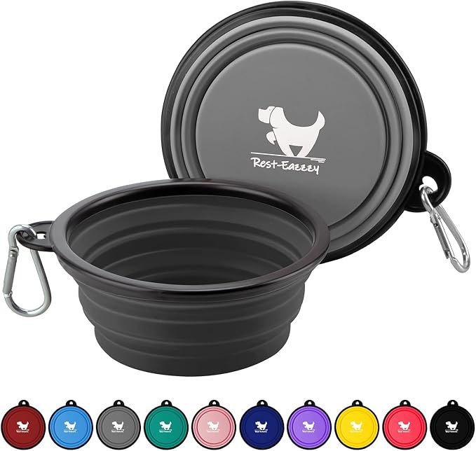 Collapsible Dog Bowls for Travel, BPA Free) by Rest-Eazzzy