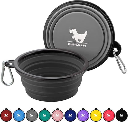 Collapsible Dog Bowls for Travel, BPA Free) by Rest-Eazzzy