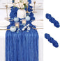 2 Pack Royal Blue Cheesecloth Table Runner 17x108 Inch Boho Rustic Semi Sheer by Unknown