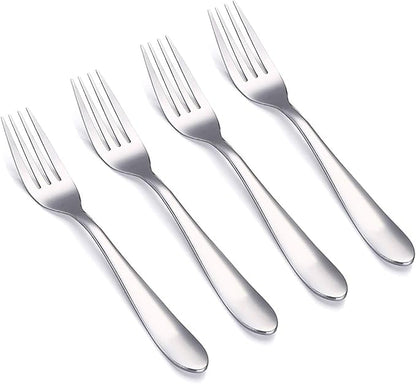 VANRA 4-Piece Children Forks Set Stainless Steel Kids Dinner Forks Child Silver by VANRA