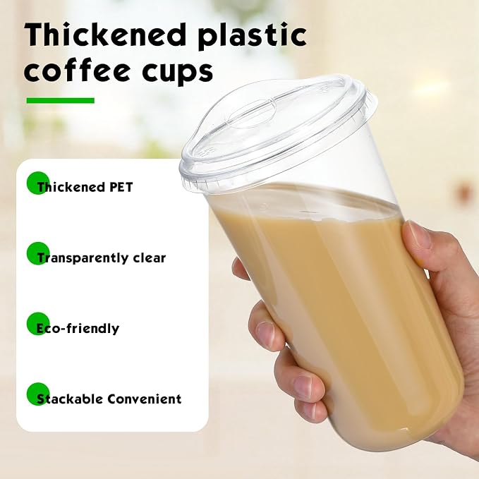 Baderke Clear Plastic Cups - Image 4