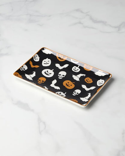 Oneida Serveware, Vintro Halloween Hors D'Oeuvres Tray, Made of Porcelain - Image 2