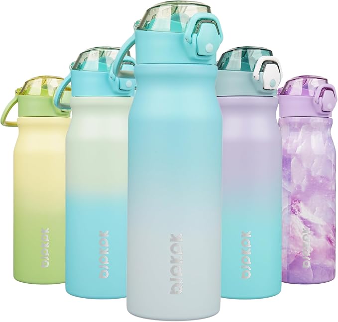 BJPKPK 25 oz Insulated Water Bottle, Stainless Steel Flask | Leak Proof Locking by BJPKPK