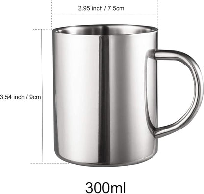 IMEEA Small Coffee Mug 10oz Double Wall Stainless Steel Cups - Image 2