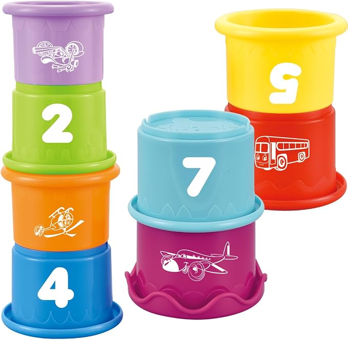 Baby Stacking Nesting Cups Toys, Baby Toys 6 to 12 Months, Montessori Toys - Image 2