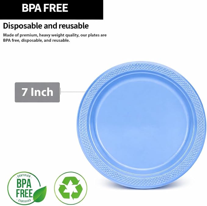 Hanna K. Signature Clear Plastic Plates 7 Inch - Image 2