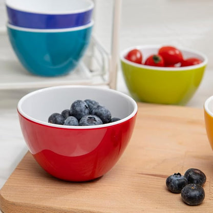 Set of 6 Small ColorPop Melamine Bowls, 4.25" 11.8 OZ, - Image 2