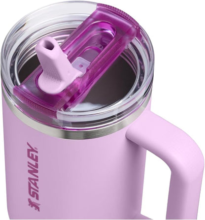 STANLEY Quencher ProTour Flipstraw Tumbler, 40 oz, Soft Orchid | Built-In Straw - Image 2
