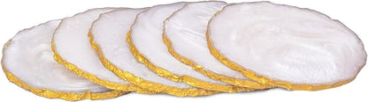 Resin Coaster for Coffee Table Decor, Morden and Stylish Drink Coaster Set for by Unknown
