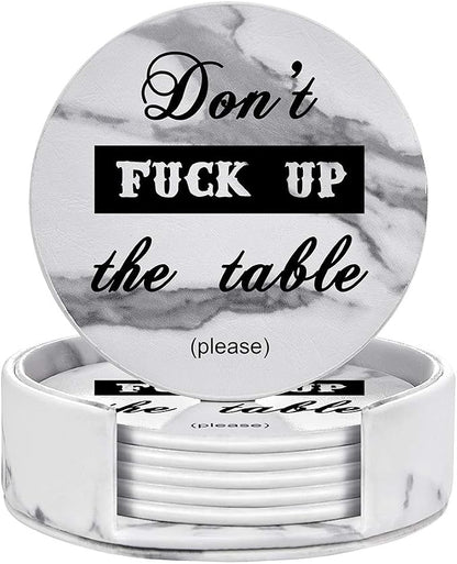 Funny Coasters, Perfect Housewarming Hostess Gifts, Protect Furniture from by THIPOTEN