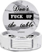 Funny Coasters, Perfect Housewarming Hostess Gifts, Protect Furniture from by THIPOTEN