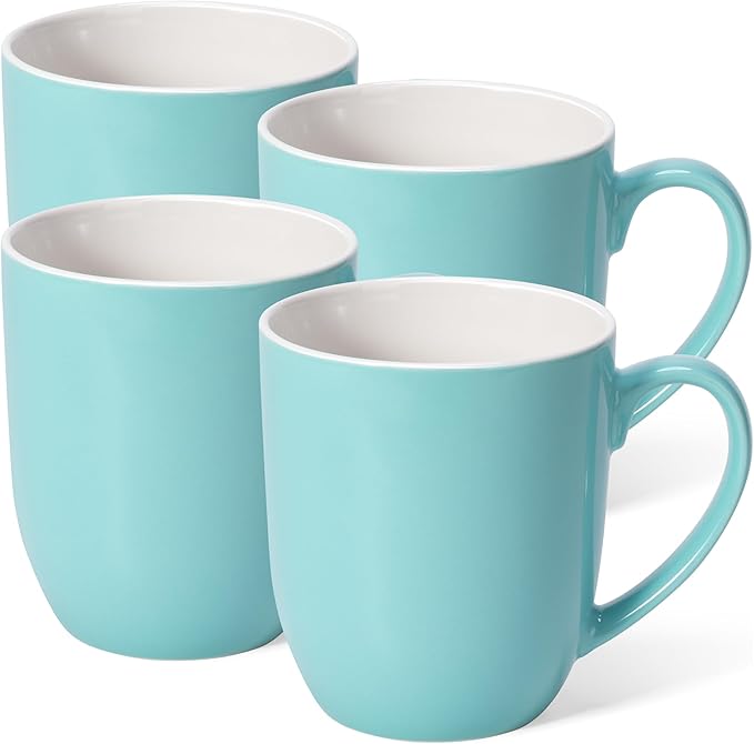 Urbanstrive 16 oz Large Coffee Mugs Set of 4 Ceramic Coffee Mug White Coffee by Urbanstrive