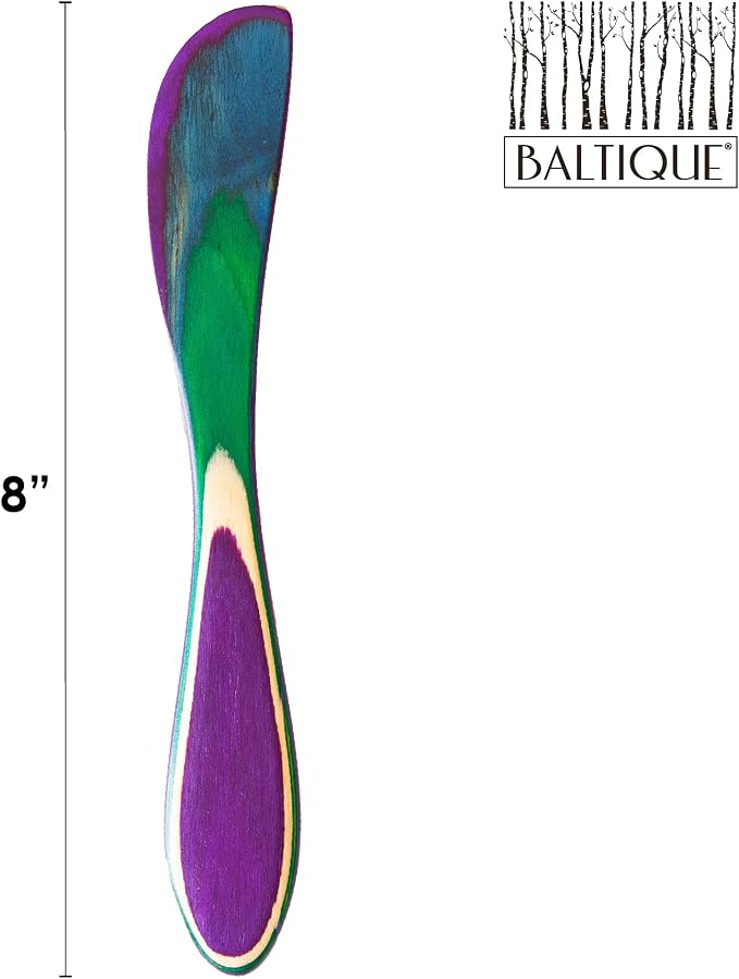 Totally Bamboo Baltique Mumbai Collection 8" Spreading Knife in Colored Birch - Image 4