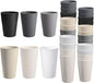 HEYCOME 24 Pcs Unbreakable Plastic Cups Set, Stackable Water Tumblers, Drinking by StayHealthyStayHappy