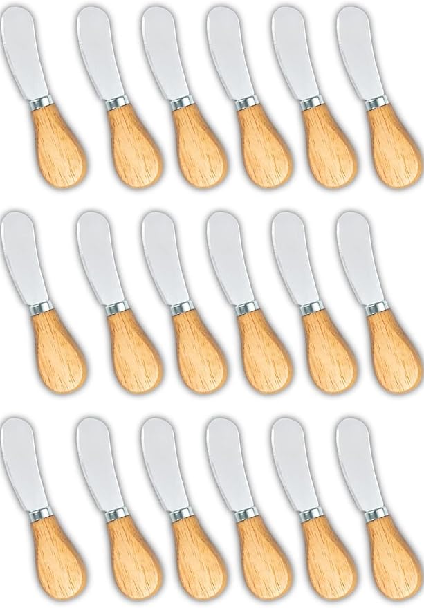 Cheese Spreader Bulk, Wine and Cheese Party, Mini Tiny Cheese Serving Knives by GotoBuy