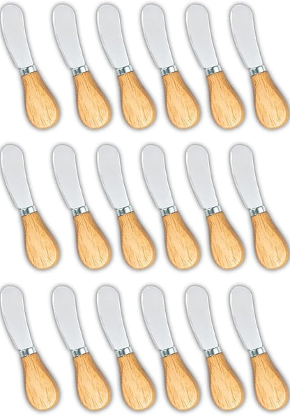 Cheese Spreader Bulk, Wine and Cheese Party, Mini Tiny Cheese Serving Knives by GotoBuy