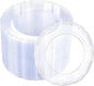 U-QE 60 Pieces Clear Plastic Plates by U-QE