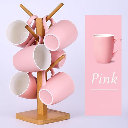 Coffee Mugs Set of 6, 12oz Ceramic Coffee Mugs - Image 6