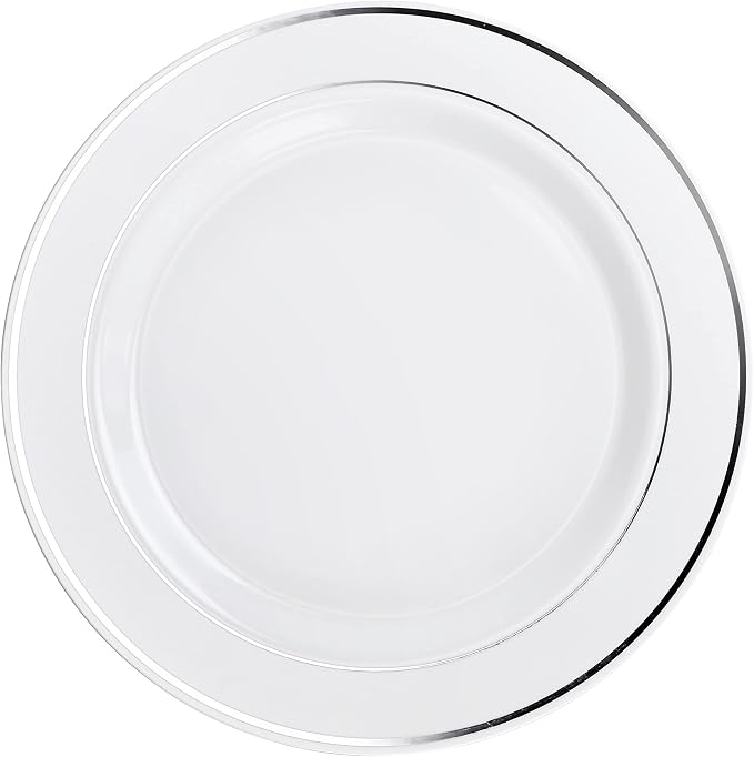 OCCASIONS 40 Pack Disposable Charger Plates 12 Inch, Fancy Heavy Duty | by OCCASIONSFINESTPLASTICTABLEWARE