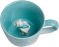 DIHOclub Skiing Polar Bear Ceramic Cup Hidden Animal Inside Mug Cute Cartoon by DIHOclub