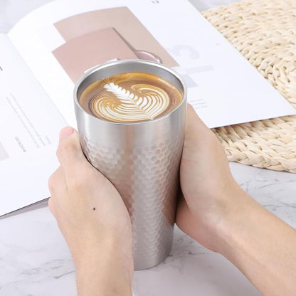 Beasea Stainless Steel Cups 19 oz, 2 Pack Large 18.6oz 550ml Stainless Steel - Image 7