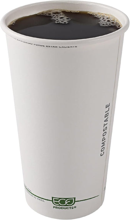 ECO PRODUCTS GreenStripe Disposable Paper Hot Cups, 20 oz, Paper To-Go Cups - Image 7
