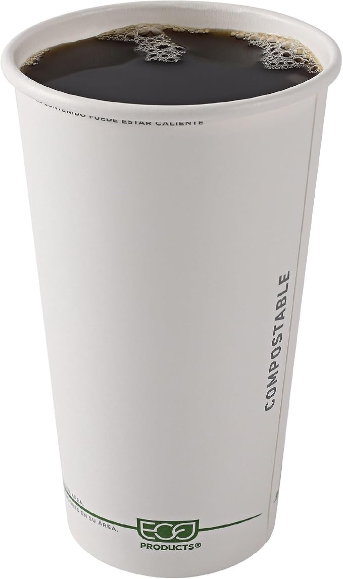 ECO PRODUCTS GreenStripe Disposable Paper Hot Cups, 20 oz, Paper To-Go Cups - Image 6