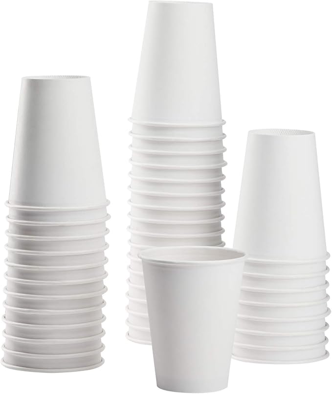 Karat 8oz Paper Hot Coffee Cups Disposable, Leak-Resistant Double Poly-Lined by Karat