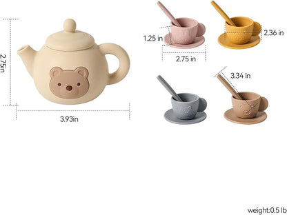 Tea Party Set for Little Girls 1-3 Kids Tea Set 14 Pcs - Image 5