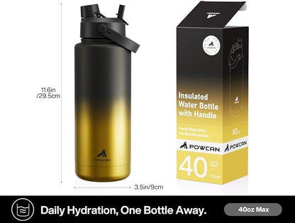 POWCAN 40 oz Insulated Water Bottle - Image 6
