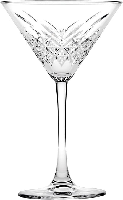 Pasabahce Premium Stemmed Martini Glasses Set of 4, Crystal Design Cocktail - Image 4