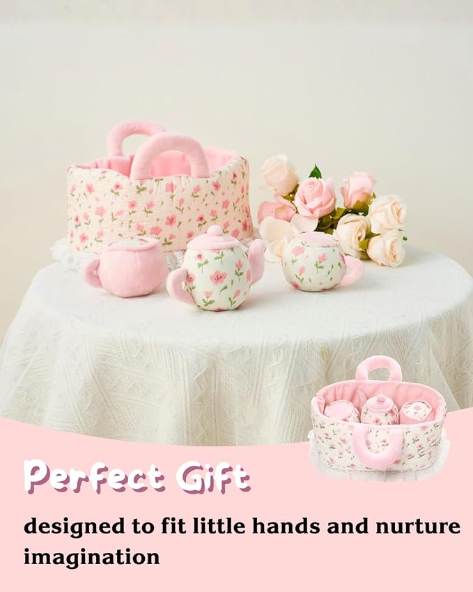 LeyaDoll Tea Party Playset, Pretend Play Baby Doll Accessories | Pretend Play - Image 4