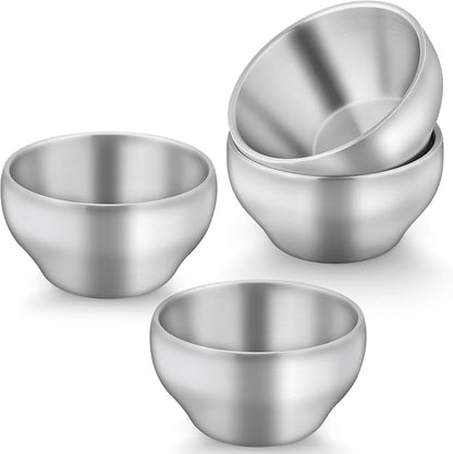 TeamFar Stainless Steel Bowls for Kids, 12oz Baby Toddler Bowls Set of 4 | by TeamFar