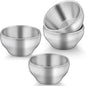 TeamFar Stainless Steel Bowls for Kids, 12oz Baby Toddler Bowls Set of 4 | by TeamFar