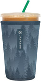 Sok It JavaSok Iced Coffee & Cold Soda Insulated Neoprene Cup Sleeve (Foggy Woods, Medium: 22-28oz)